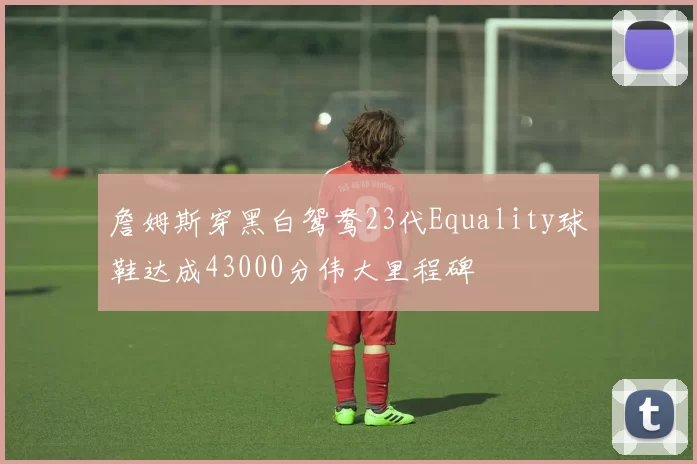 詹姆斯穿黑白鸳鸯23代Equality球鞋达成43000分伟大里程碑